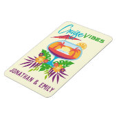 トロピカル ドリンク クルーズ ヴィブス クルーズ ドア マーカー マグネット (左側)