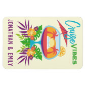 トロピカル ドリンク クルーズ ヴィブス クルーズ ドア マーカー マグネット (横)