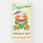 トロピカル ドリンク クルーズ ヴィブス クルーズ ドア マーカー 横断幕 (縦)