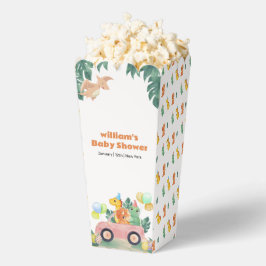 トロピカル・ハッチング・ダイノカー・ポップコーン・ベビーシャワー フェイバーボックス