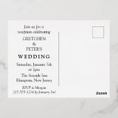 トロピカル ハッピーエバーアフター ふたりだけの結婚式 レセプション 箔招待状ポストカード (裏面)