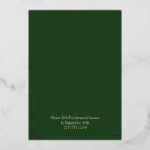 トロピカル ハッピーエバーアフター エロープ レセプション パーティー 箔招待状 (裏面)