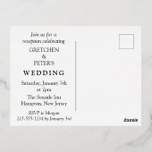 トロピカル ハッピーエバーアフター 挙式後 レセプション 箔招待状ポストカード (裏面)