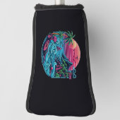 トロピカル/ハワイアンネオンビーチ ゴルフヘッドカバー (回転90)