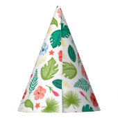 トロピカル ハワイアン フラワーズ パーティーハット (裏面)