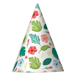 トロピカル ハワイアン フラワーズ パーティーハット