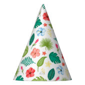トロピカル ハワイアン フラワーズ パーティーハット (左)