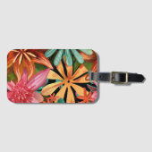 トロピカル/ハワイアン/フローラ/花 ラゲッジタグ (正面横)