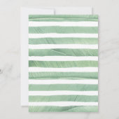 トロピカル ハワイアン ワイルド ビーチ ガール ファースト バースデー 招待状 (裏面)