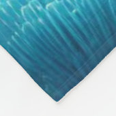 トロピカル/ハワイカラフル水中イルカ フリースブランケット (角)