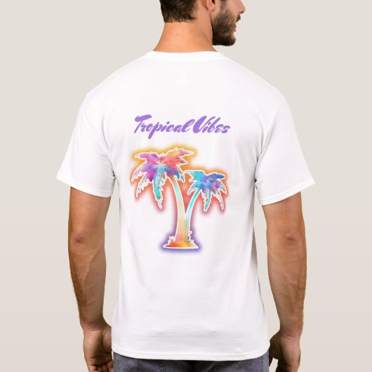 トロピカル・バイブス Tシャツ (裏面)