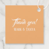 トロピカル バード オブ パラダイス フラワー ウェディング フェイバータグ (裏面)