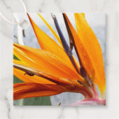 トロピカル バード オブ パラダイス フラワー ウェディング フェイバータグ (正面)