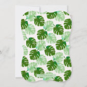 トロピカル·バード·オブ·パラダイス·ベビー·シャワーの招待 招待状 (裏面)