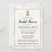 トロピカル·パモダンイナップル·ブライダル·シャワーの招待 招待状 (正面)