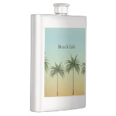 トロピカル パーム ツリー サマー サンセット アイランド カスタム フラスク (右)