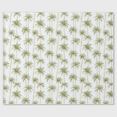 トロピカル パーム ツリー ラッピングペーパー (フラット)