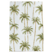 トロピカル パーム ツリー 誕生日 ミディアムペーパーバッグ (裏面)