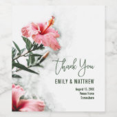 トロピカル ヒビスカス ワインラベル (シングルラベル)