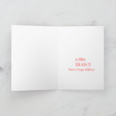 トロピカル・ピナ・コラダ・クリスマス・ウ・ピンクきらきら光る! シーズンカード (内部)