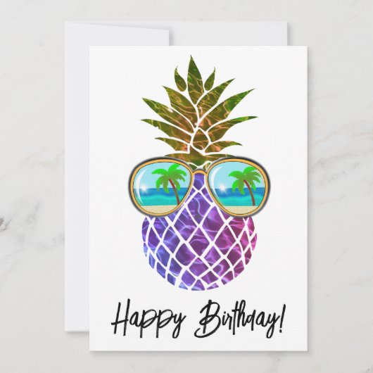 トロピカル ピンク パープル パイナップル (正面)