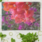 トロピカル ピンク ブーゲンビリア 島の花 キッチンタオル (折り畳み)