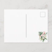 トロピカル ピンク ランの花 ポストカード (裏面)