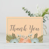 トロピカル ピーチとティール サンクス サンキューカード (スタンド正面)