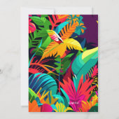 トロピカル フォリアージ 招待状 (裏面)