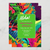 トロピカル フォリアージ 招待状 (正面/裏面)