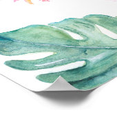 トロピカル フラミンゴ ウェルカムパーティー サイン (角)