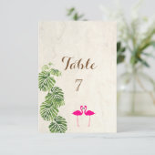 トロピカル フラミンゴ   テーブル カード (スタンド正面)