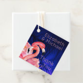 トロピカル フラミンゴ フェイバー パッケージング タグ ピンク ブルー (インサイチュ)
