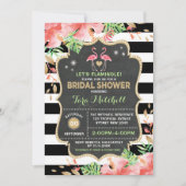 トロピカル フラミンゴ ブライダル シャワー ルアウ インビテーション (正面)