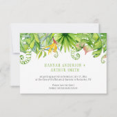 トロピカル フラワルズ セーブ ザ デート インビテーション | (正面)