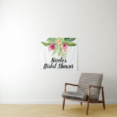 トロピカル フラワーズ フラワーブーケ ブライダルシャワー タペストリー (インサイチュ(横))