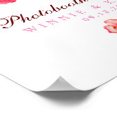 トロピカル フラワーフォトブース看板 ポスター (角)