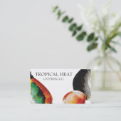 トロピカル・フルーツのパパイヤのシェフのケイタリングビジネスカード 名刺 (スタンド正面)