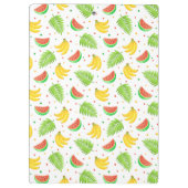 トロピカル・フルーツの水玉模様パターン クリップボード (裏面)