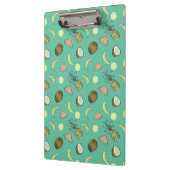 トロピカル・フルーツの落書きパターン クリップボード (左)