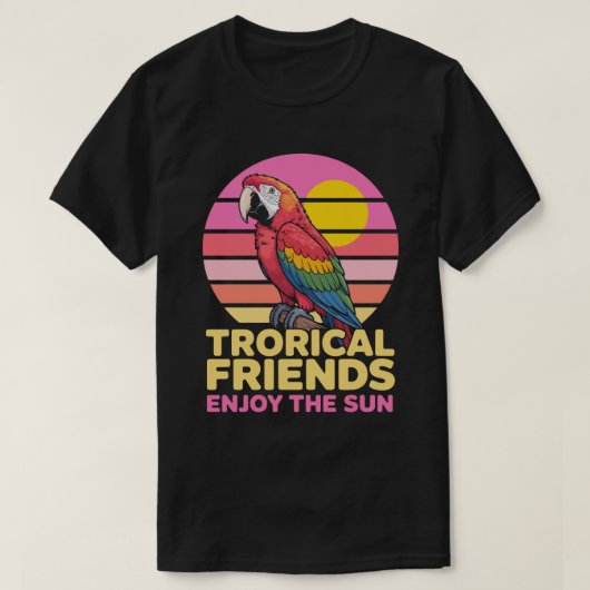 トロピカル フレンズ サークル Tシャツ (デザイン正面)