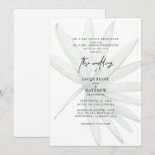 トロピカル フロント 両親 結婚式招待状 招待状 (正面/裏面)