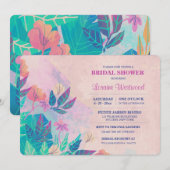 トロピカル フローラル インビテーション (正面/裏面)