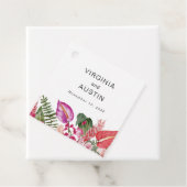 トロピカル フローラル ウェディング フェイバータグ (インサイチュ)