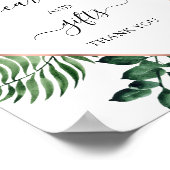 トロピカル フローラル カードとギフト サイン (角)