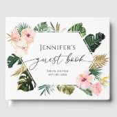 トロピカル フローラル ゲストブック ブライズシャワー (正面)
