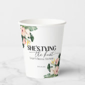 トロピカル フローラル シーズ・タイイング・ザ・ノット ブライダル シャワー 紙コップ (正面)