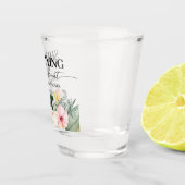 トロピカル フローラル シー'ズ タイング ザ ノット ブライダル シャワー ショットグラス (右)