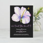 トロピカル フローラル タイド ザ ノット 挙式しました ビーチ 結婚式 招待状 (スタンド正面)