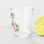 トロピカル フローラル バットファースト ミモザ ブライダル シャワー ショットグラス (右)